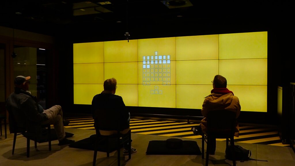 rustgevende data animaties bij LocHal in Tilburg