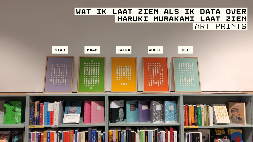 art print gebaseerd op romans van haruki murakami